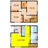 Bird Garden　津村町 3LDKの間取り