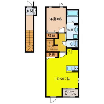 間取図 ケセラセラ　サン