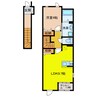 ケセラセラ　サン 1LDKの間取り