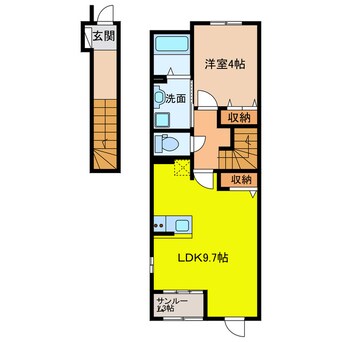 間取図 ケセラセラ　サン