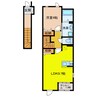 ケセラセラ　ムーン 1LDKの間取り