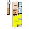ケセラセラ　ムーン 1LDKの間取り