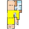 モナ　ｂ 1LDKの間取り