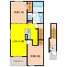 モナ　ｂ 2LDKの間取り