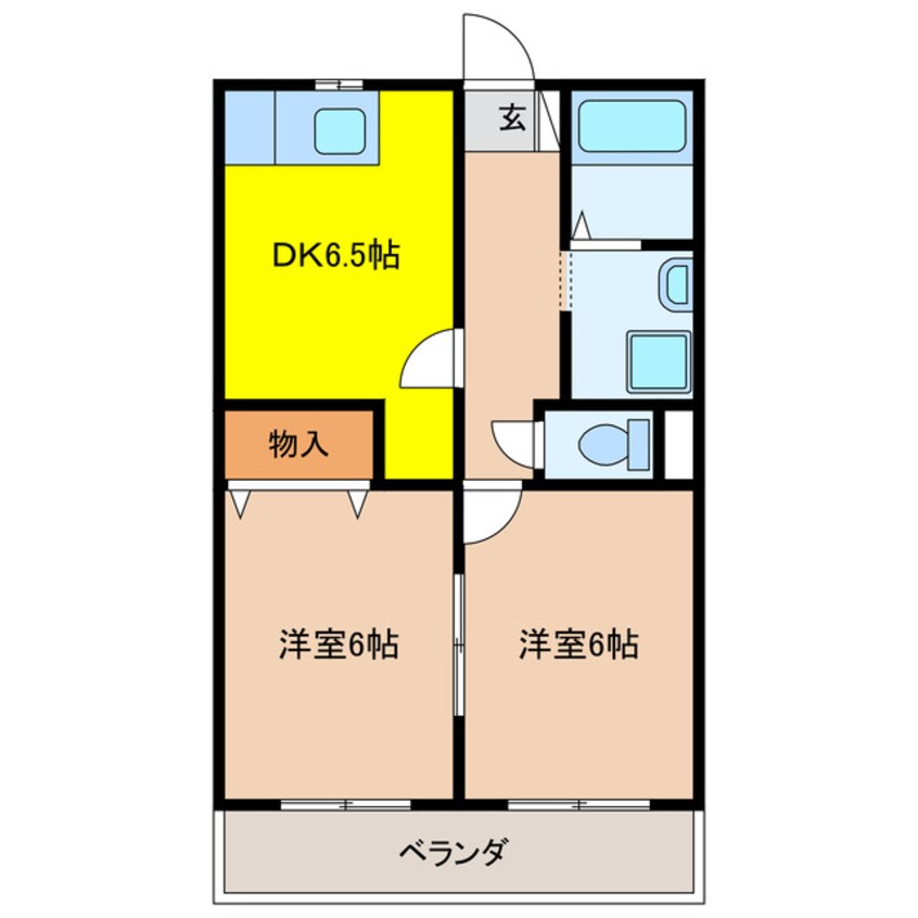 間取図 フレグランスモリカワＤ