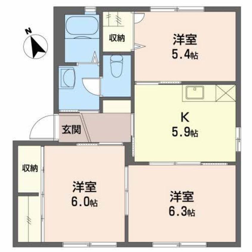 間取図 メゾン薫C