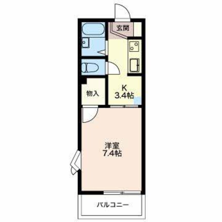 間取図 グリーンコーポ西大垣A
