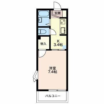 間取り図 グリーンコーポ西大垣A