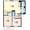フレグランス府中Bの間取図