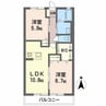 プレジール 2LDKの間取り