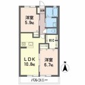 プレジールの間取図