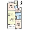 リオリエントプレミアス 2LDKの間取り