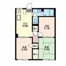グリーンヒルズB 3DKの間取り