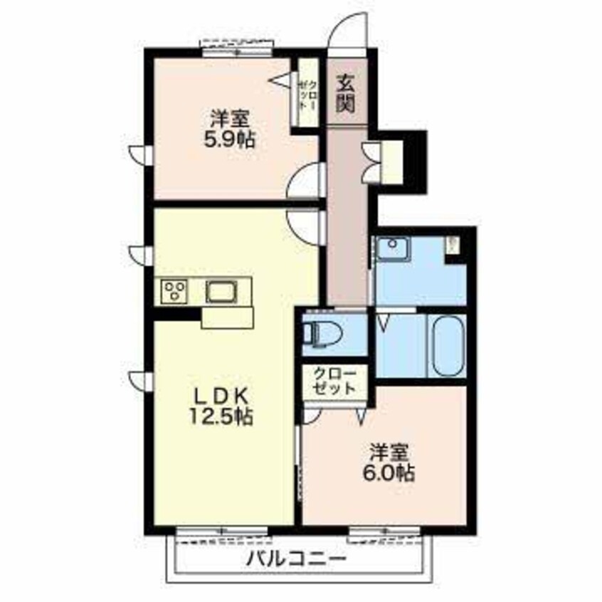 間取図 ウィングコートⅢ