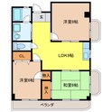 吉田グリーンハイツ　Ⅱの間取図