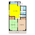 吉田グリーンハイツ　Ⅱの間取図