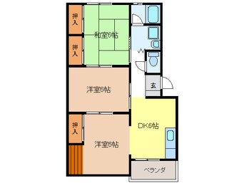 間取図 戸崎第３ビル　北棟