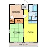 パナハイツ服部 2DKの間取り