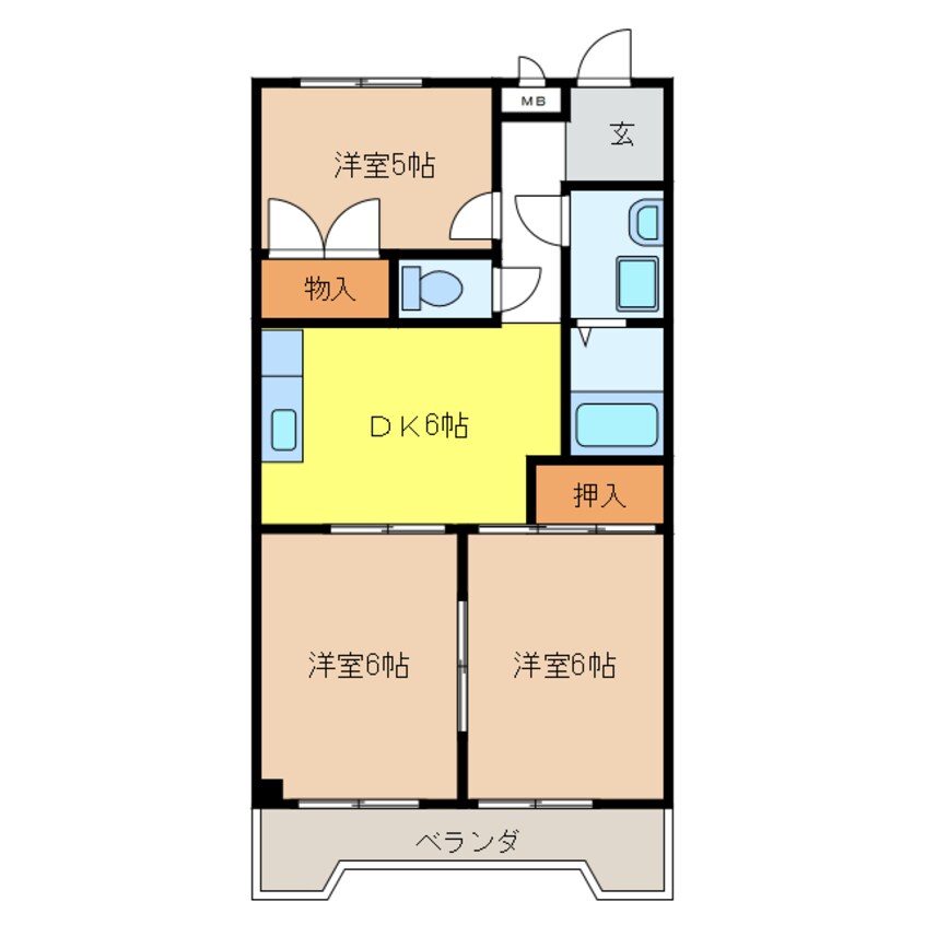 間取図 エステート２３