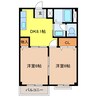 コーポ日比野Ｃ 2DKの間取り