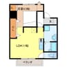 コーポレーションＴ＆Ｔ　Ｃ棟 1LDKの間取り