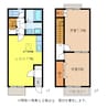 クレール石榑　Ａ棟 2LDKの間取り