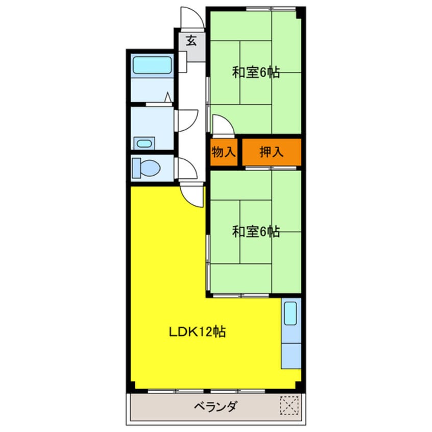 間取図 コスモ河村