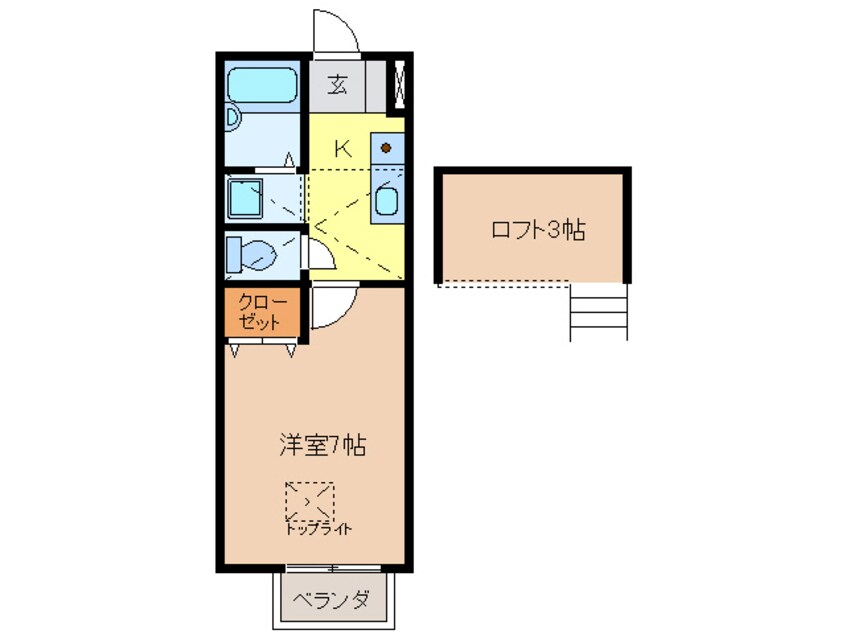 間取図 パルテネール中鶉