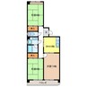 マンション城南 3DKの間取り