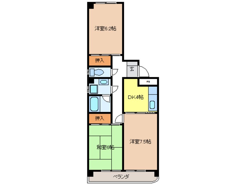 間取図 マンション城南