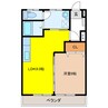 西荘ビル 1LDKの間取り