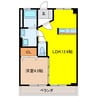 中秀第一ビル 1LDKの間取り