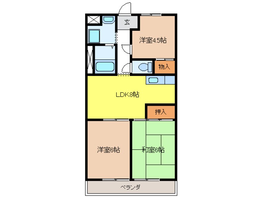 間取図 サンハイツ広瀬