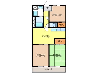 間取図 サンハイツ広瀬