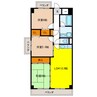 カーサ薬師寺 3LDKの間取り