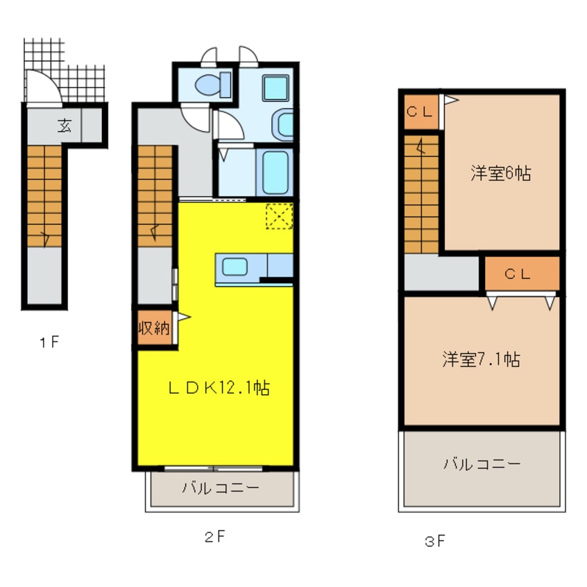 間取図 レインボーユートピア