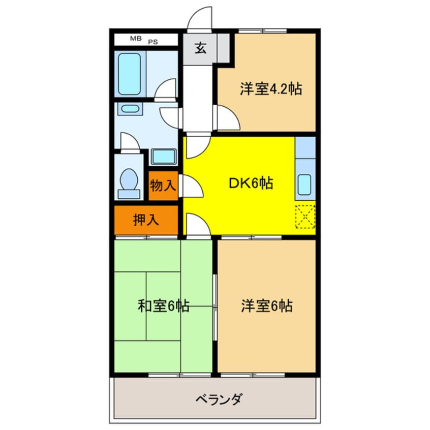 間取図 サンフィット小柳Ⅰ