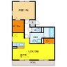 フォルトゥーナⅠ 1LDKの間取り