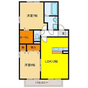 間取図 Three Woods Y＆F