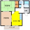 ユートピア多賀の里 2DKの間取り