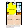 ＫＳ　ＨＯＵＳＥ 2LDKの間取り