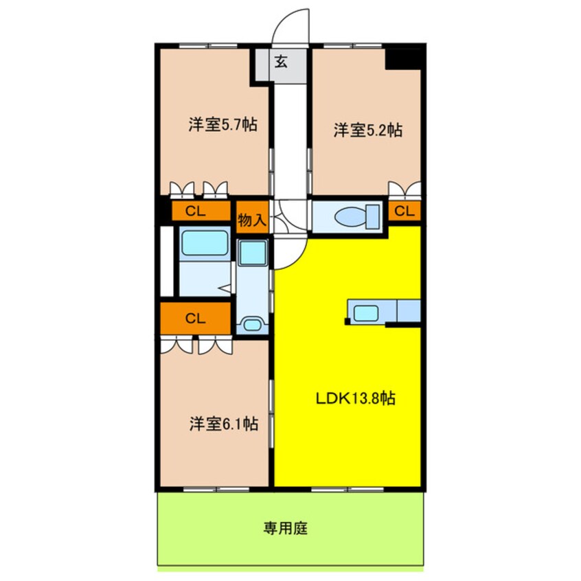 間取図 クローバー