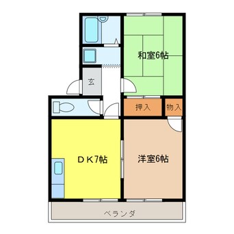 間取図 メゾンハーベスト　Ｂ棟