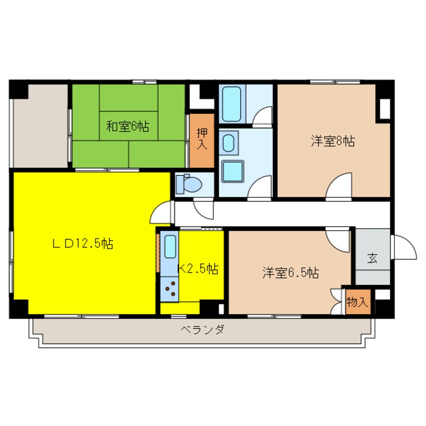 間取図 アバンティ公園通り