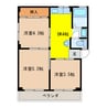 セゾン西 3DKの間取り