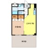 鏡島レイナ 1LDKの間取り