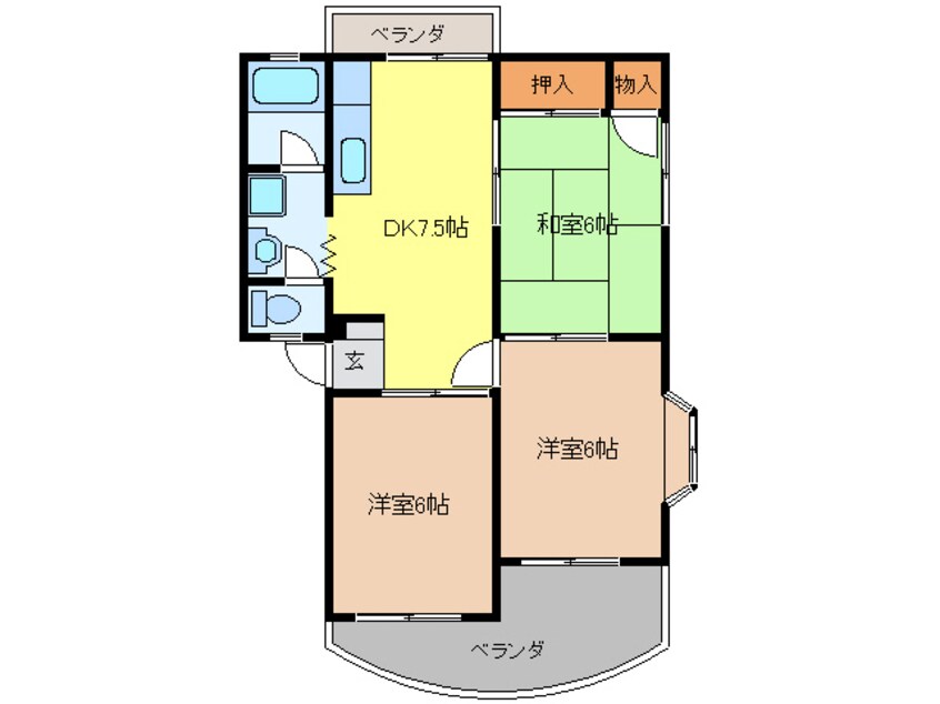 間取図 メゾンハラセ