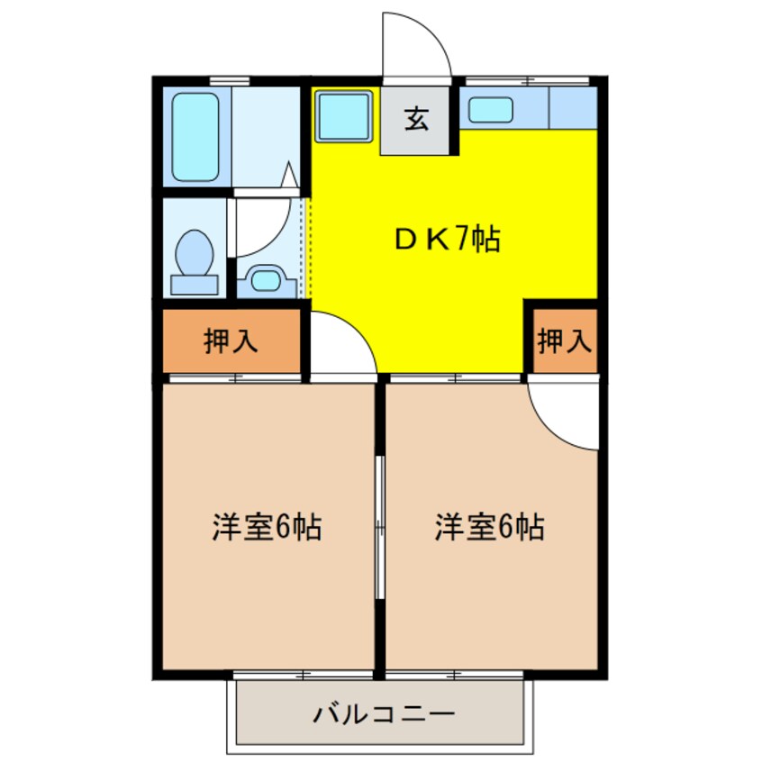 間取図 ヴィラサンベルトＢ棟