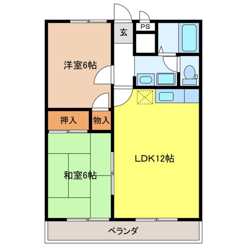 間取図 Ｌｉｔｔｌｅ・Ｗｉｎｇ