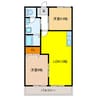 三宅ハイツ 2LDKの間取り